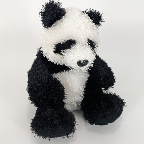 GANZ Webkinz Panda Black and White Plushie - Picture 1 of 6